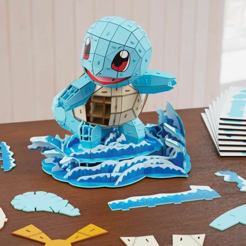 Instrucciones de montaje para el puzzle 3D de Squirtle