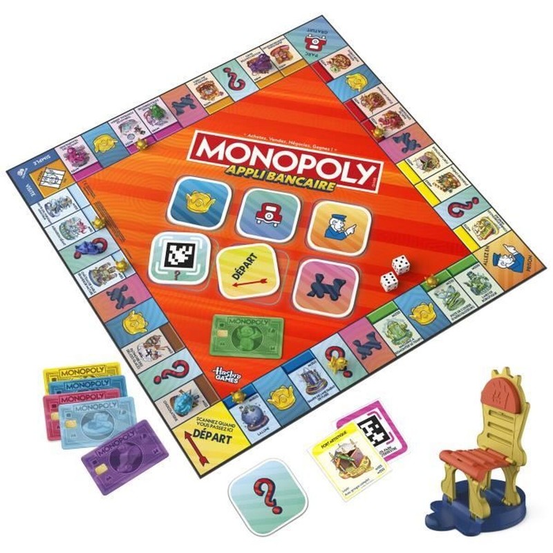 Vista detallada de la aplicación bancaria de Monopoly para niños