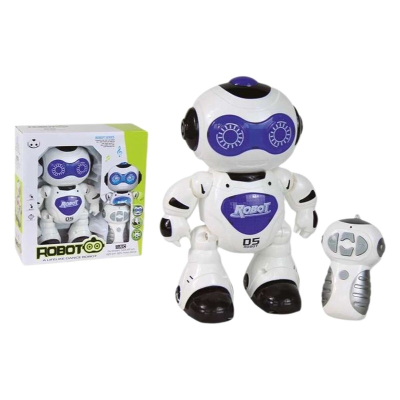 Robot interactivo niños con control remoto y luces