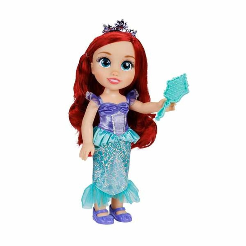 Muñeca Disney Princess Ariel 38 cm, complemento para set construcción 100 piezas