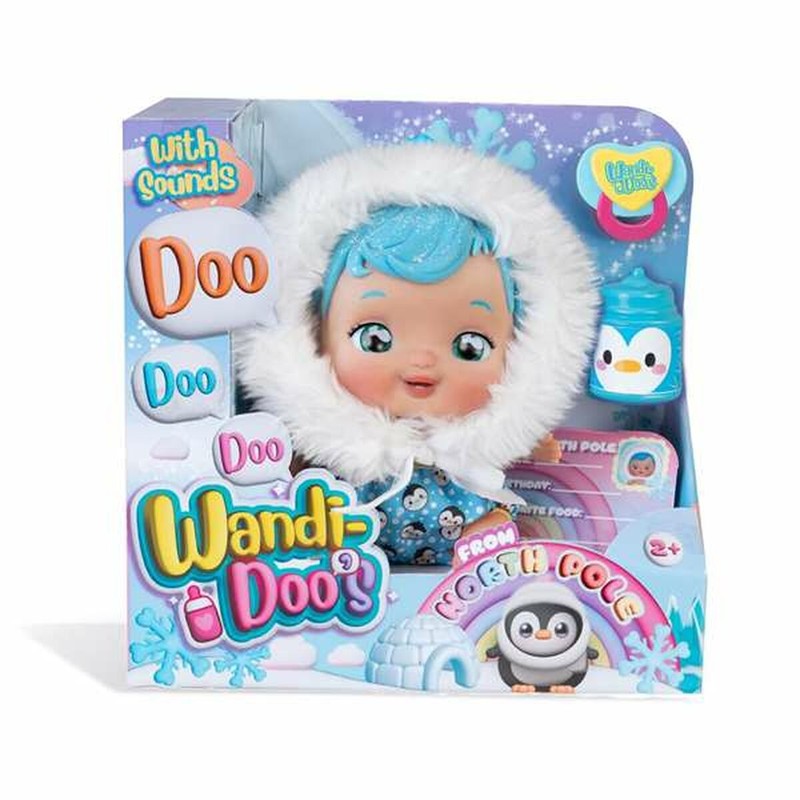 Muñeca Famosa Wandi-Doo de 20cm con accesorios, ideal para el juego simbólico