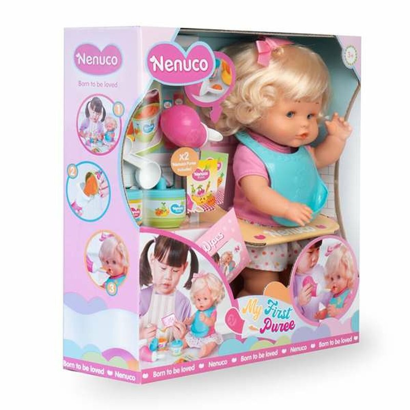 Muñeca Nenuco con biberón, perfecta para jugar a mamás y papás