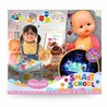 Juguetes construcción niños con la muñeca Nenuco Smart School y mesa de luz