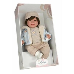 Muñeca Bebé Arias Zoe 45 cm con risas