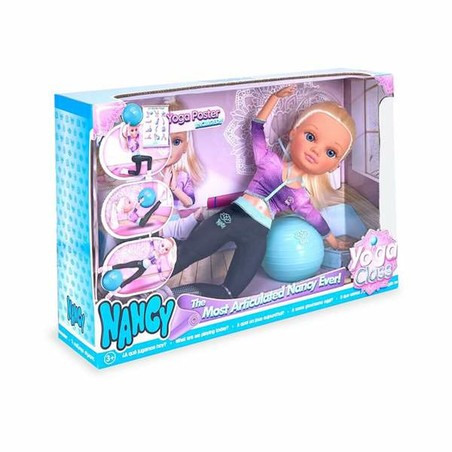 Accesorios incluidos con la Muñeca Nancy Yoga para enriquecer la experiencia de juego.