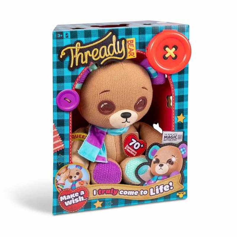 Juguete de apego infantil Oso Thready, fomenta el desarrollo emocional.