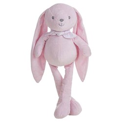 Peluche conejo rosa de 30 cm para niños 2