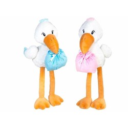 Peluche cigüeña gigante de 107 cm, ideal para el juego y la imaginación infantil, compatible con juguetes construcción niños. 2