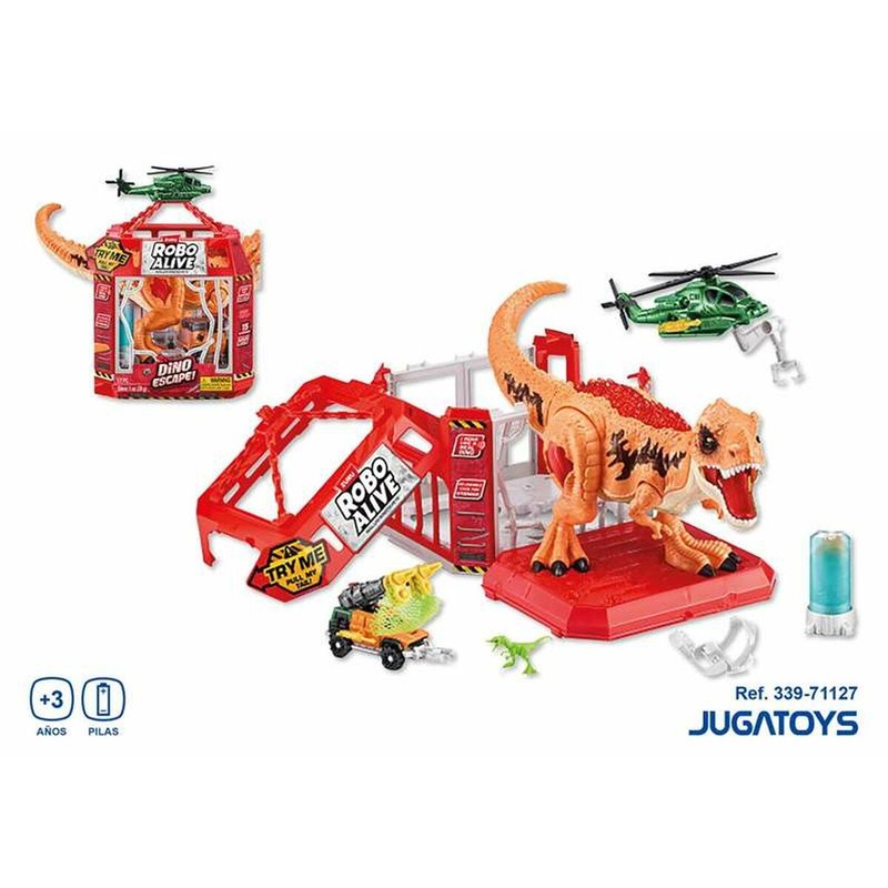 Juguete construcción motricidad fina: Mascota Dino Escape, detalles de juego
