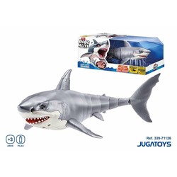 Tiburón robótico juguete Zuru Shark Attack Robo Alive nadando en el agua 2