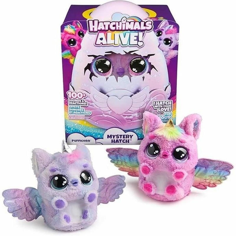 Hatchimals Alive Secret Hatch en su huevo mágico, listo para eclosionar