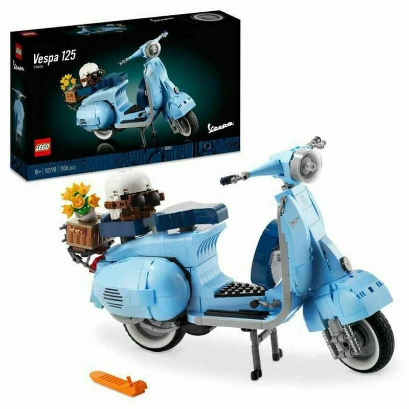 Maqueta Lego Vespa clásica con detalles realistas