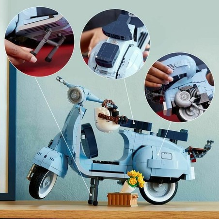 Diseño italiano icónico: moto clásica Lego para armar