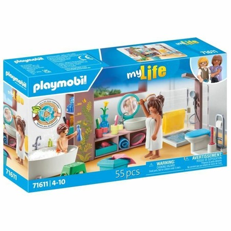 Juguete construcción motricidad fina, Playmobil baño