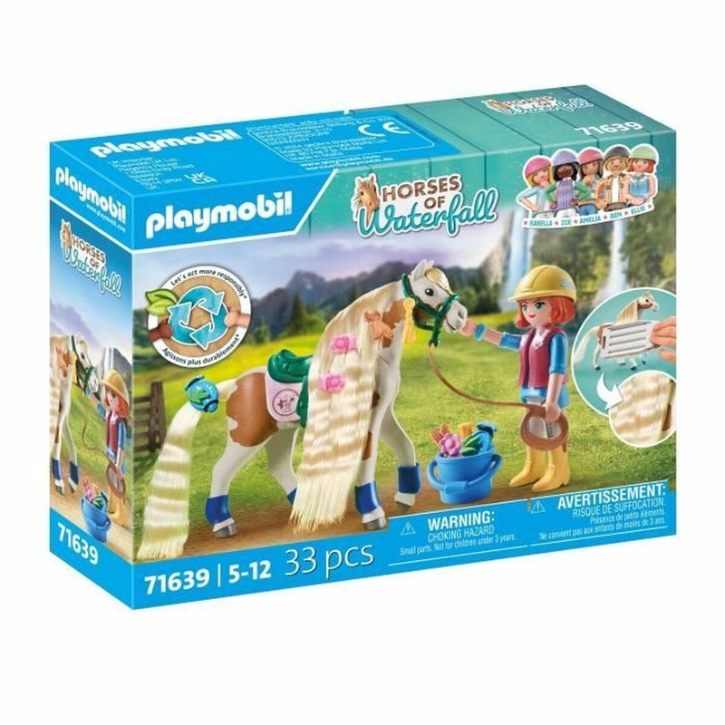Set Playmobil figuras: detalles del caballo y equipamiento