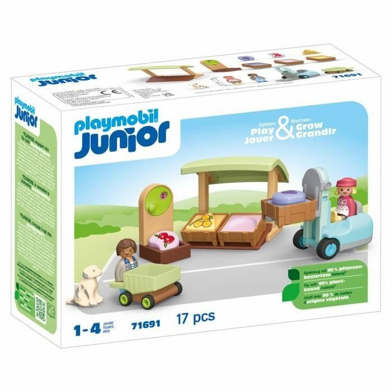 Juguetes construcción niños Playmobil Puesto Frutas y Verduras