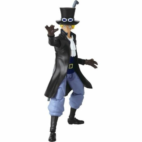 Figura articulada One Piece de Sabo en pose dinámica de acción