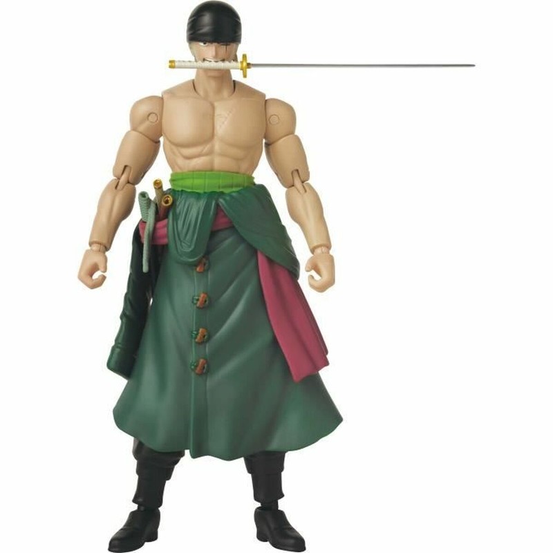 Muñeco Zoro articulado One Piece con espadas