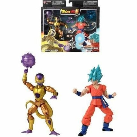 Figuras acción Dragon Ball Super Golden Frieza y Super Saiyan Blue Goku listos para el combate