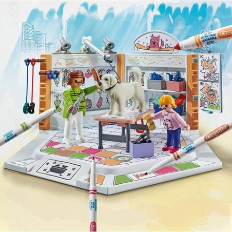 Detalle de Playmobil Grooming Salon 61 piezas para juego simbólico
