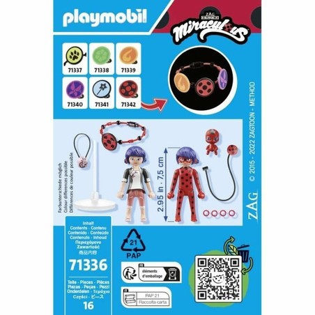 Figuras Playmobil Marinette y Ladybug, juguete construcción motricidad fina