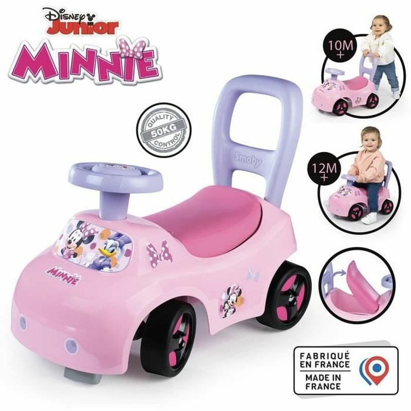 Correpasillos Smoby Minnie Rosa, un versátil set construcción 100 piezas para el desarrollo temprano del bebé.