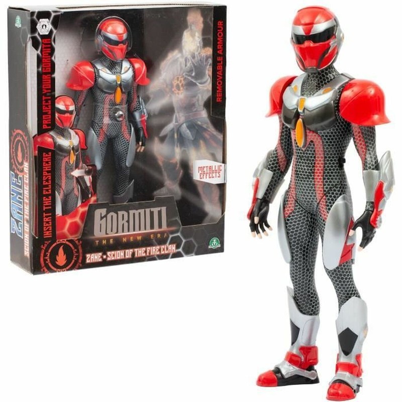 Figura articulada Gormiti Carter 27 cm con proyector de agua