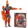 Figura articulada Gormiti Fireon 27 cm, héroe de fuego para niños