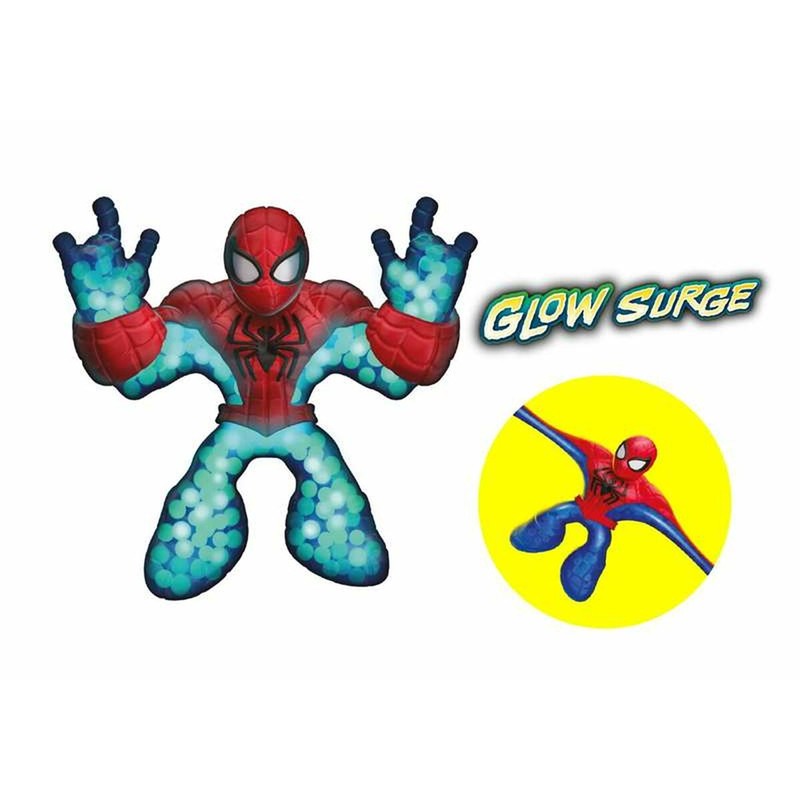 Muñeco articulado Marvel Spiderman Glow Surge juguete superhéroe