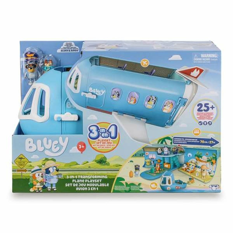Playset Bluey Avión - Juguetes Construcción Niños