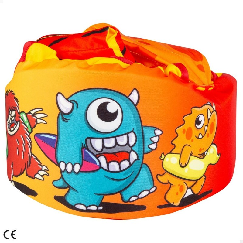 Chaleco flotador infantil AquaSport con diseño monstruo
