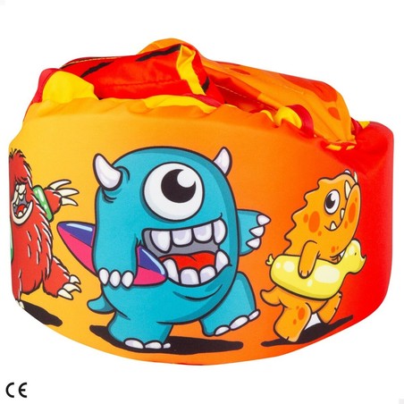 Chaleco flotador infantil AquaSport con diseño monstruo