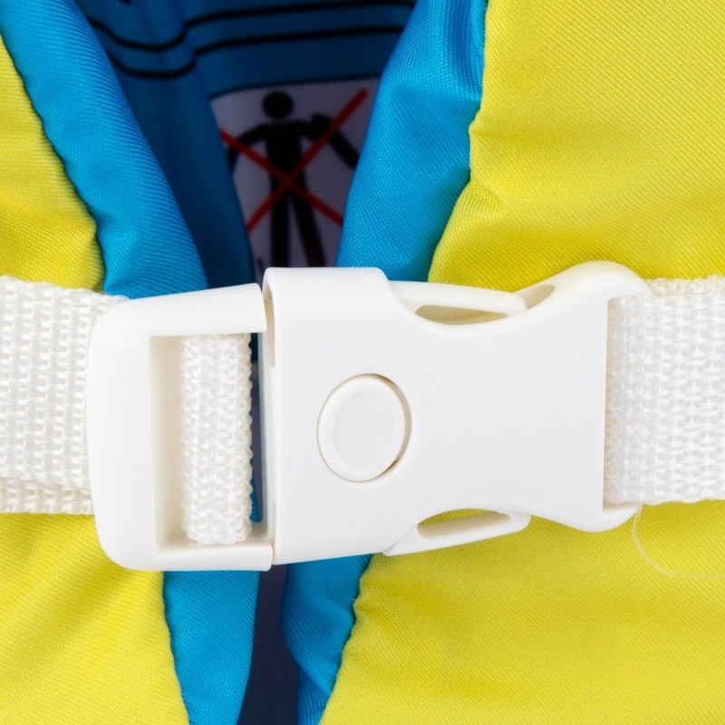 Detalle de las correas de seguridad del chaleco piscina niños