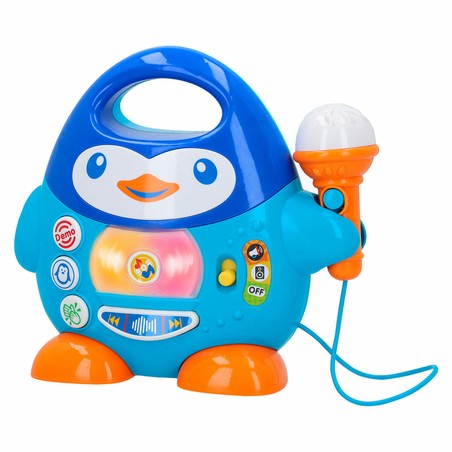 Micrófono Winfun Pingüino, alternativa a bloques apilables bebé para estimulación auditiva