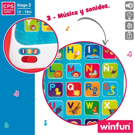 Tablet de aprendizaje temprano Winfun para el desarrollo cognitivo infantil
