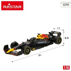 Coches juguete niños Radio Control Red Bull 1:18 azul en competición 2