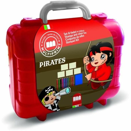 Set de sellos de piratas para manualidades niños, estimulando la creatividad