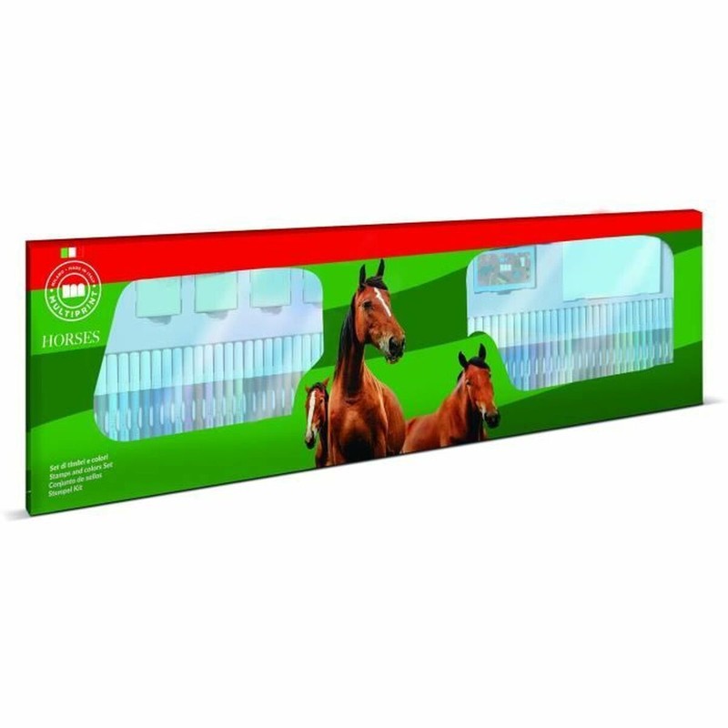 manualidades niños sellos caballos Multiprint