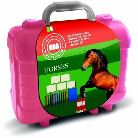 Manualidades niños: Set de sellos Multiprint HORSES para creatividad infantil