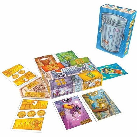 Componentes de juego cartas niños Super Meow multicolor