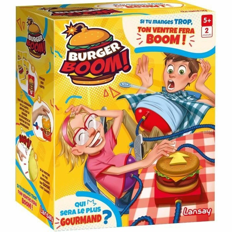 Juego mesa familiar Burger Boom plástico resistente