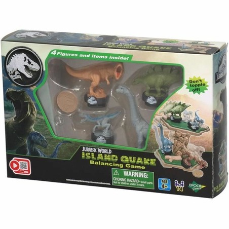 Juegos mesa niños Jurassic World Island Quake en acción