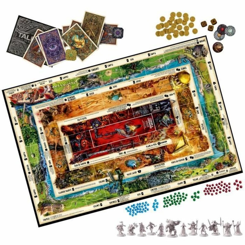 Explorando el tablero de Talisman, juego de fantasía