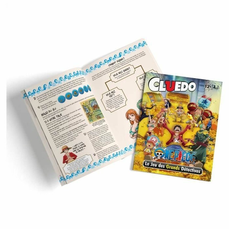 Juego mesa familiar Cluedo One Piece personajes