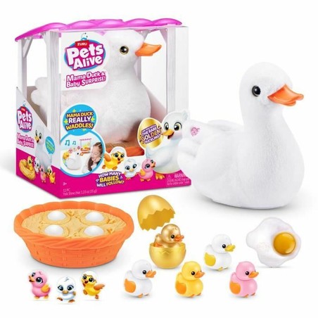 pato interactivo Pets Alive Zuru con sus patitos