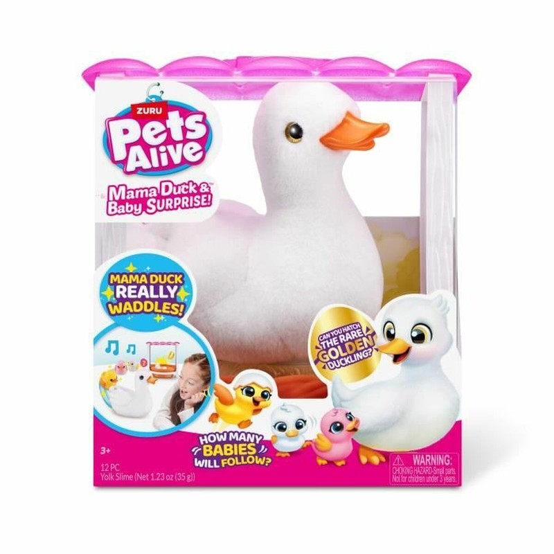 juguete pato interactivo con patitos Zuru