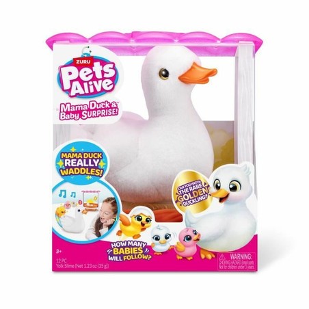 juguete pato interactivo con patitos Zuru