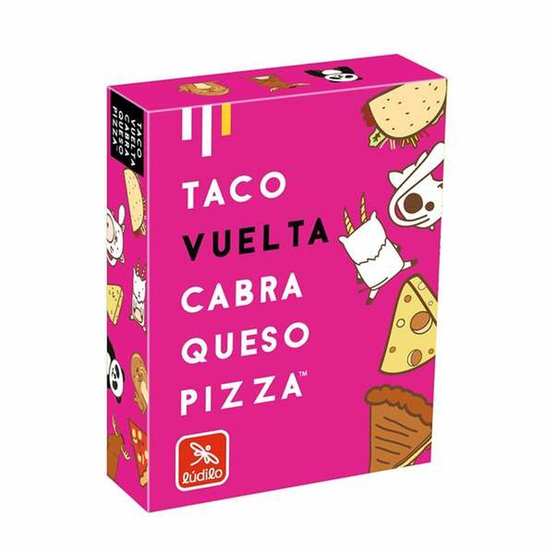 Juego de mesa educativo Lúdilo Taco, Vuelta, Cabra, Queso, Pizza para niños