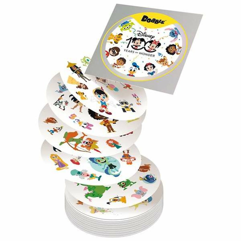 Cartas Dobble con personajes Disney, juego de agilidad visual