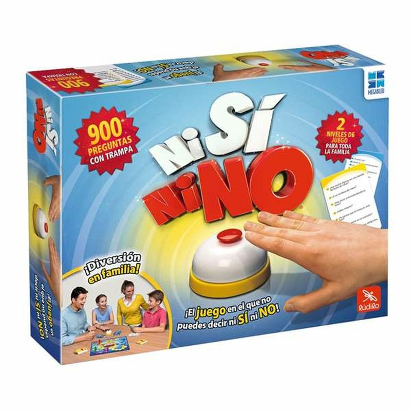 Juego de mesa Ni Si Ni No Megableu en su caja, listo para jugar